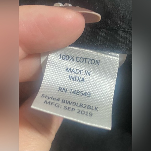 Used Mens Truth Substance Black Textured Button Down Dress Shirt -size M - Picture 5 of 8